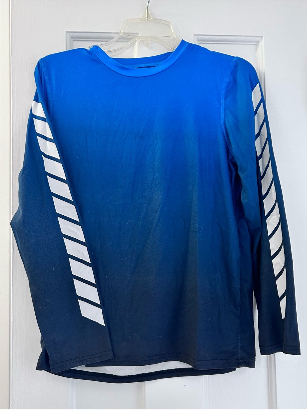 Rockets of Awesome Kids Long-Sleeve Athletic Tee - Blue Gradient